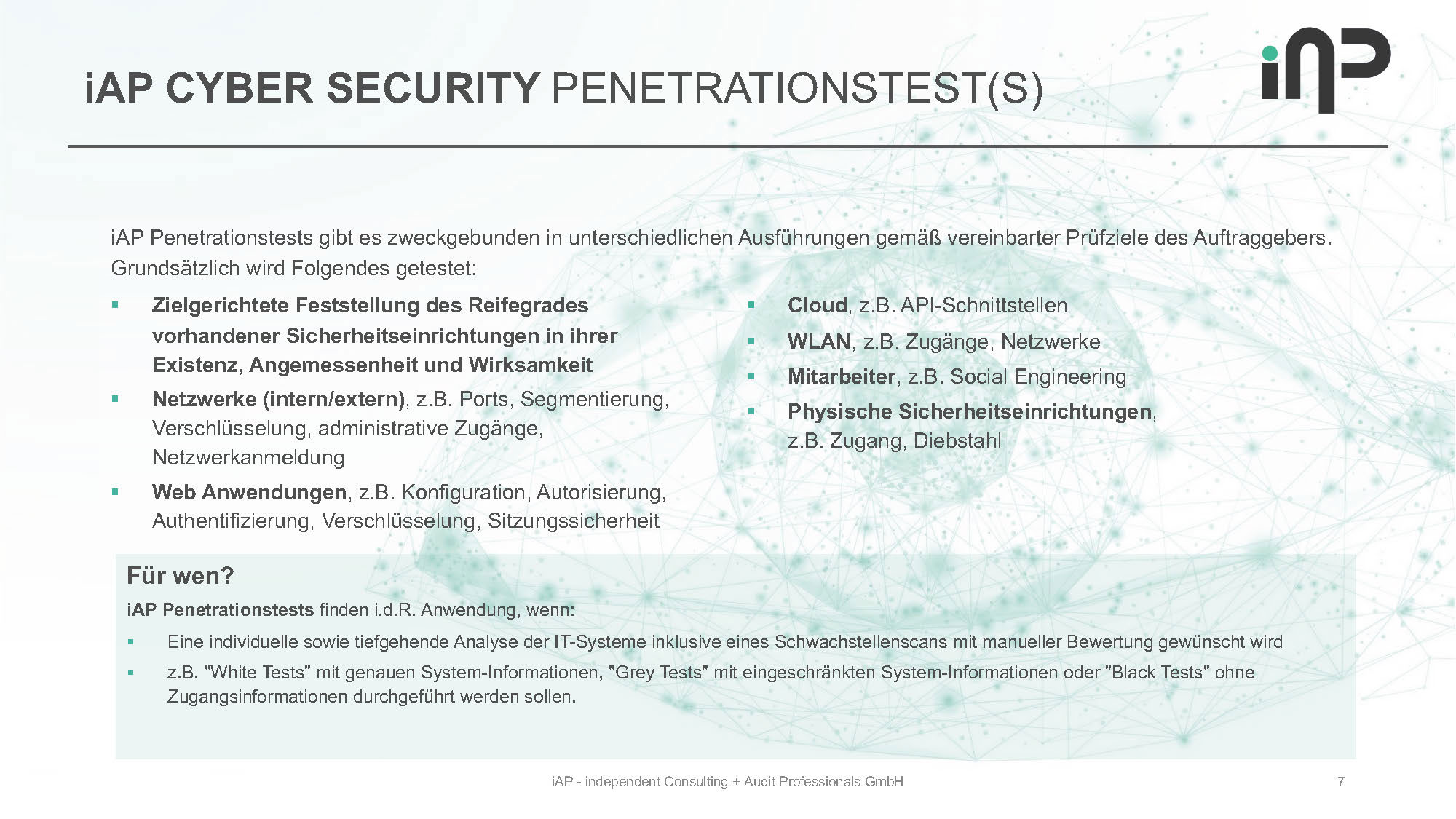 iAP CyberSecurity Penetrationstest